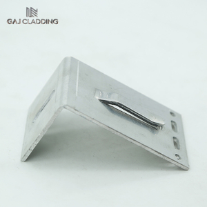 Design moderno resistente alla ruggine telaio di supporto in metallo morsetto in alluminio staffa singola per il sistema di rivestimento della facciata - Product Image 5