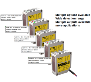 Función de aplicación múltiple de automatización Sensor de Desplazamiento láser de amplio rango de detección analógico digital inteligente Cable de 200mm y 2m - Product Image 4