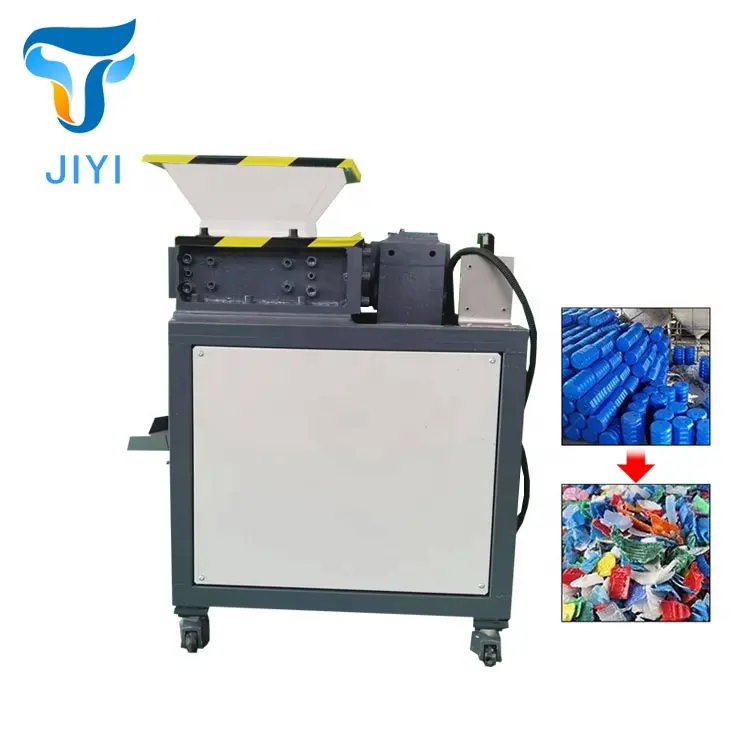 JIYI Machinery's Small New PE Plastic Crushing Machine para uso doméstico y plantas de fabricación Triturar cajas de cartón y botellas de vidrio
