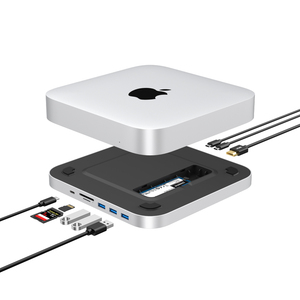M.2 SSD muhafaza 10Gbps HDMI 4K60HZ ile Apple Mac Mini için 2024 MC25 USB C HUB - Product Image 1
