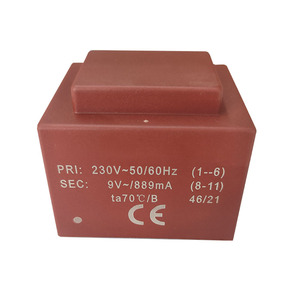 PCBマウントカプセル化変圧器ei66 ei42 ei40 ei48 50HZ 60HZ低周波変圧器12v UI EI工場直販