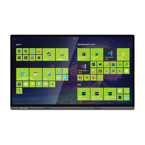 75 Zoll 4K Smart Interactive Panta llas Tactil Touchscreen Elektronischer Schreib monitor Bewegliches Whiteboard PC Interactive White - Product Image 1