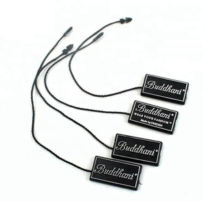 <strong>High</strong> <strong>Quality</strong> Custom Own Brand Embossed Logo Plastic Hang Labels Seal Watch Tag With Nylon <strong>String</strong> - Product Image 4