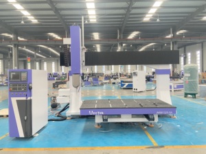 Potente enrutador CNC de 5 ejes, máquina de talla de espuma de madera ATC para hacer moldes de escultura 3D con Control Syntec - Product Image 3