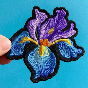 欧式虹膜彩色服装刺绣贴片100% 刺绣服装及加工配件 - Product Image 1