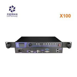 LINSN X100 видеопроцессор DVI VGA CV Вход 11V-220V напряжение переменного тока все в одном светодиодный дисплей контроллер с картой отправки Linsn