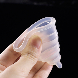 Foldable Menstrual Cups Medical Silicone Menstrual Cup for Women Period <strong>No</strong> Leakage Feminine Hygiene <strong>Product</strong> - Product Image 5