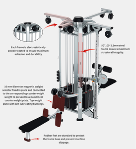 New Arrival Multi Functional Comprehensive <strong>Trainer</strong> Strength Training Home Gym Equipment 4 Multi Stations for Club - Product Image 3