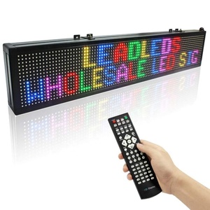 40x6 дюймов 15 м Пульт дистанционного управления p10 SMD Полноцветный Программируемый текст прокрутка сообщения сменный светодиодный знак - Product Image 5