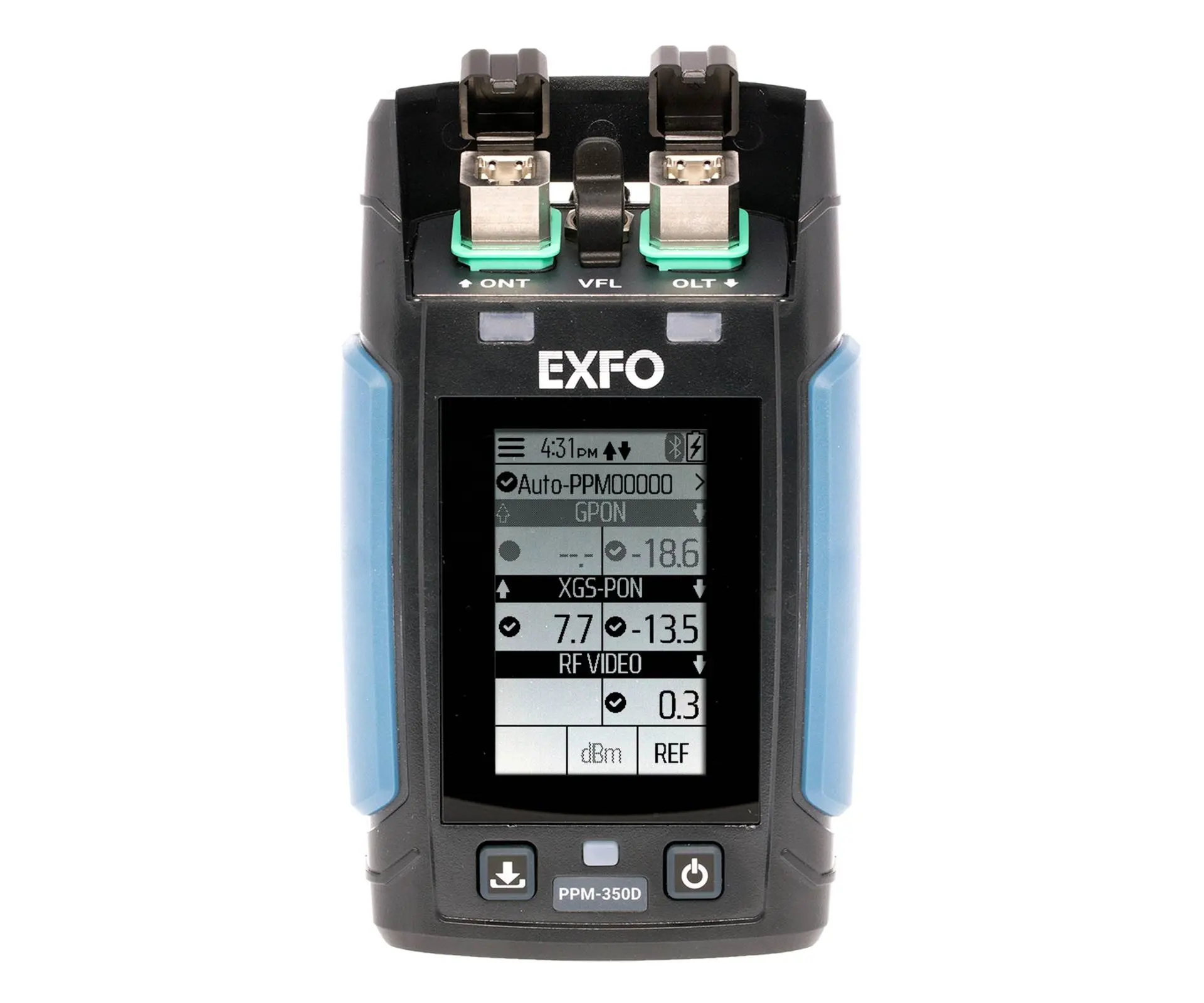 EXFO ไฟเบอร์ออปติก PON เครื่องวัดพลังงาน PPM-350D อัพเกรด PPM-350C เครื่องวัดปอน