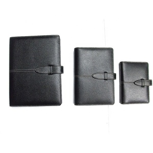 Planificador de cuero de negocios en relieve personalizado logotipo Vintage diario cuaderno de cuero PU serie de bloc de notas multifunción con hojas sueltas - Product Image 2