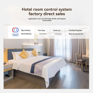 Sistema de gestión de habitaciones de hotel de estilo retro para el hogar inteligente Aluminio IP66 Control de luz a prueba de agua Interruptor de 4 vías Panel táctil con cable - Product Image 2