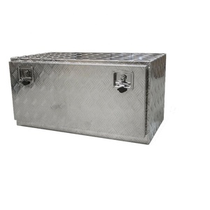 定制尺寸铝格子工具箱便携式金属存储器，用于UTE拖车丁字锁防水功能 - Product Image 1