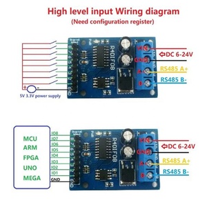 R4DIF08 interruttore digitale a 8 bit TTL LvTTL CMOS IO ingresso UART RS485 Modbus RTU modulo per espansione PLC