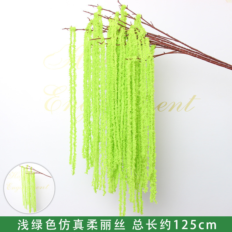Branches en soie douce vert clair