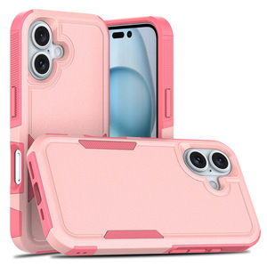 新款流行手机外壳适用于iPhone 16 Pro Max Combo 2合1 TPU电脑防震彩色手机外壳适用于iPhone 16 Plus - Product Image 5