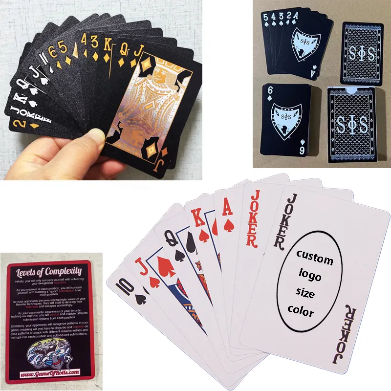 Atacado de Alta Qualidade Personalizado Personalizado Jogo de Cartas Logotipo Personalizado Jogando Cartas De Poker Venda Jogo De Baralho Pokerkarte 32