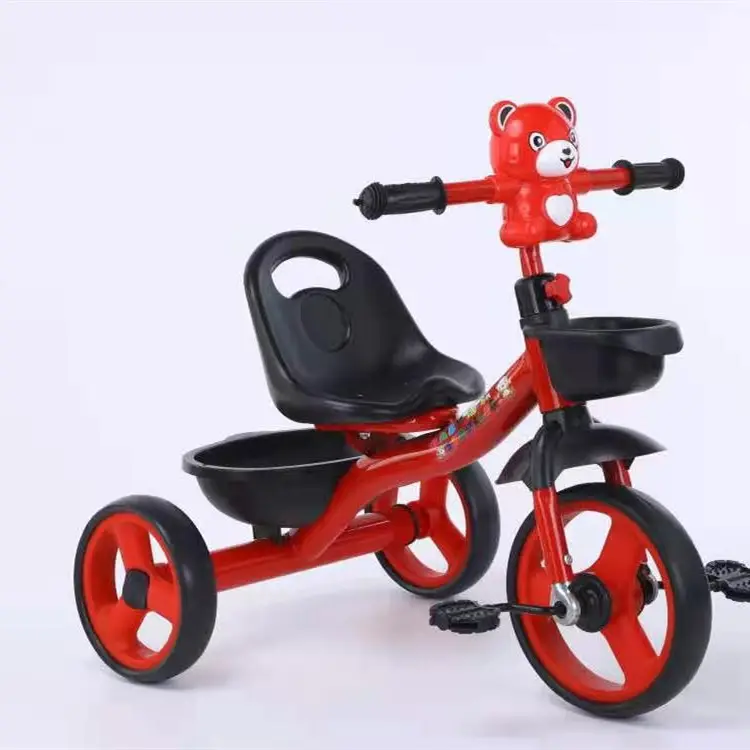 야외 어린이 세발 자전거 어린이 3 휠 세발 자전거 어린이 세발 자전거 아기 페달 스쿠터 아기 유모차 장난감 자동차 트롤리 2-6 년
