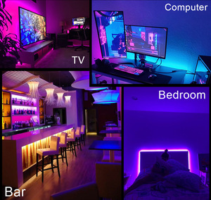 5050 Rgb 5 В Гибкий комплект Usb Светодиодная лента 24 ключа ИК пульт дистанционного управления и Bluetooth приложение для синхронизации музыки 5 м Светодиодные полосы света - Product Image 3