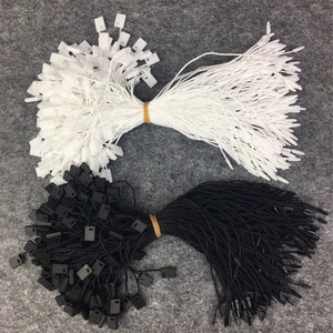 Wholesale 100PCS Nylon Plastic <strong>Round</strong> Double Lock Fasteners Custom Embossed <strong>Hang</strong> Tags <strong>Loop</strong> Hook Seal <strong>String</strong> Clothing Pin <strong>Loop</strong> - Product Image 1