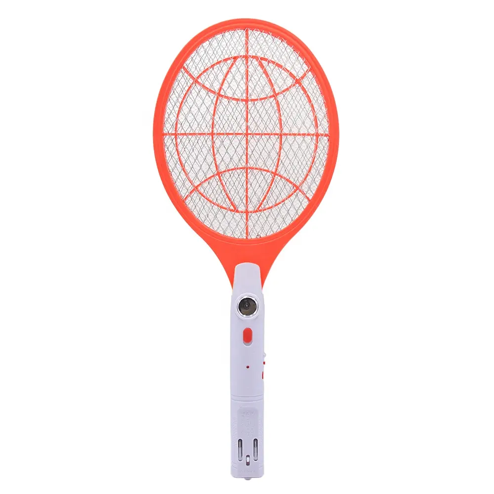 Raquete mata-moscas elétrica recarregável para uso doméstico, raquete mata-mosquitos e insetos para controle de pragas