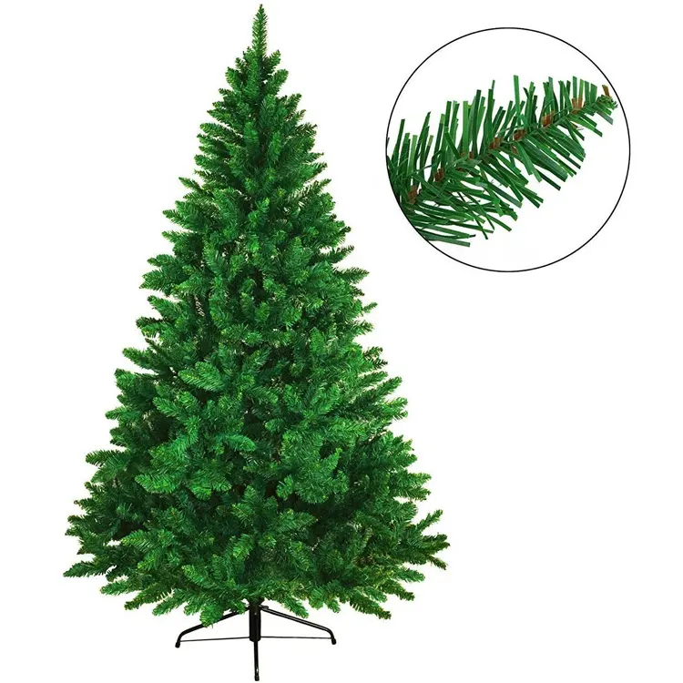 Pronto per la spedizione Verde Facilità di Montaggio 600 Punte 6ft Artificiale Pe Albero Di Natale Decorazione di Festa Con Supporto In Metallo