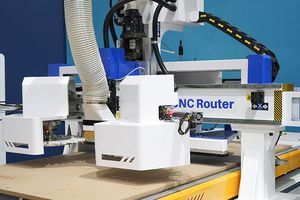 Blue Elephant <strong>CNC</strong> 1325 Ball Screw Driven <strong>Nesting</strong> <strong>Atc</strong> <strong>Cnc</strong> <strong>Router</strong> Furniture Cabinet Door Cutting and Drilling Machine for Sale - Product Image 4