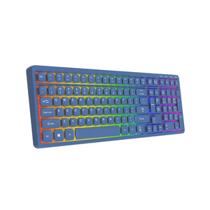 Teclado para juegos RGB personalizado Teclado mecánico inalámbrico de bajo perfil para oficina Teclas de doble inyección Bluetooth, ODM OEM - Product Image 1