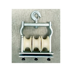 Bloque de polea de cable aéreo de doble uso tipo sentado y colgante de 3 gavillas - Product Image 2