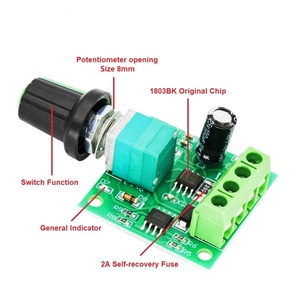 <strong>DC</strong> 1.8V-1803BK <strong>PWM</strong> Motor Speed <strong>Controller</strong> 3V 5V 6V 12V 2A Adjustable Drive Module <strong>Low</strong> Voltage Motor Regulator Switch Product ICs - Product Image 4