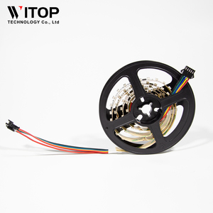 DMX512RGB 96leds 24V สีวิเศษไฟ LED Strip น้ําวิ่งโปรแกรมที่อยู่ LED Strip สําหรับวิศวกรรมบาร์ดิสโก้