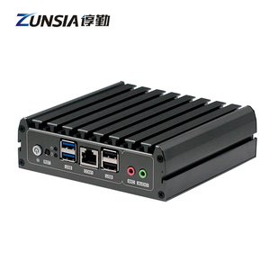 Zunsia 2 Lan Barebone Mini PC Nano Quad Core Celeron J1900 N4200 Atom E3845 1Com <strong>Cloud</strong> Terminal Industrial Mini <strong>Computer</strong> Case - Product Image 2