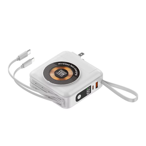13500mAh Portable Power Station All-in-<strong>One</strong> Wall <strong>Charger</strong> Power Bank Detachable Plug with Built-In Data Cable Wireless <strong>Charger</strong> - Product Image 6