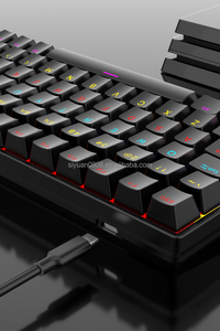 适用于Gam的68键RGB可充电三模游戏键盘蓝牙无线机械结构Gateron/Kailh Axis品牌 - Product Image 2