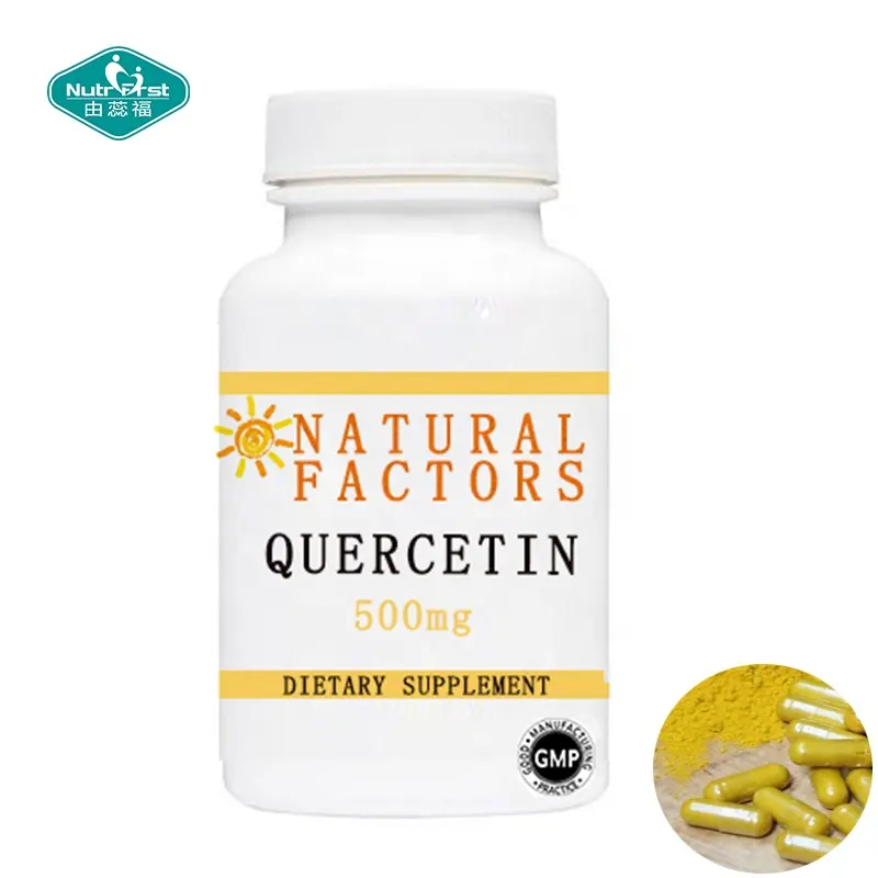 Nutrifirst Quercetin Supplements Quercetin 500 mg 1000mg Vegetarian capsule for Cardiovascular Health