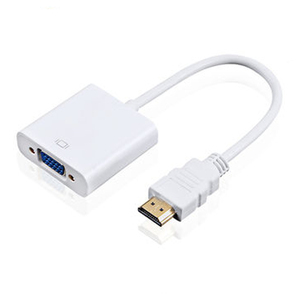 Precio de fábrica HDMI a VGA Adaptador convertidor 1080P macho Coaxial para HDTV Monitor ordenador proyector con chaqueta de PVC en Stock