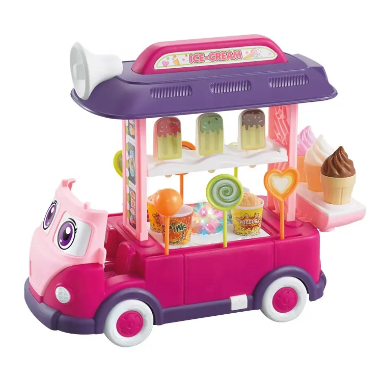 Nuovo Set di giochi di imitazione multifunzione per bambini Mini Happy Candy Bus Tool Set con giocattolo da cucina leggero e sonoro per bambini