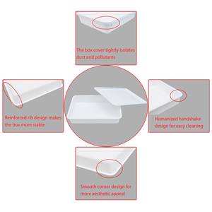 JOIN Stackable Bakery Storage <strong>Container</strong> <strong>With</strong> <strong>Lid</strong> <strong>Rectangular</strong> Bread Fermenting Tray Plastic Pizza Dough Proofing Box - Product Image 3