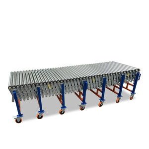 Cinta transportadora telescópica flexible motorizada de carga y descarga Máquina de cintas transportadoras de rodillos extensibles de expansión por gravedad - Product Image 2