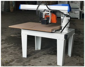 Mj2236 endüstriyel taşınabilir ahşap testere makinesi radyal kol kontrol edilebilir besleme hızı ağaç İşleme testere makinesi yarı-otomatizasyon - Product Image 3
