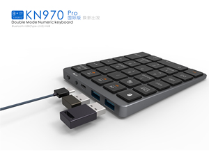 Multifunction Multi-media Hub 28 Keys <strong>Number</strong> Numpad <strong>Keyboard</strong> Wireless <strong>Numeric</strong> Calculator <strong>Keypad</strong> With Docking Function for Laptop - Product Image 2