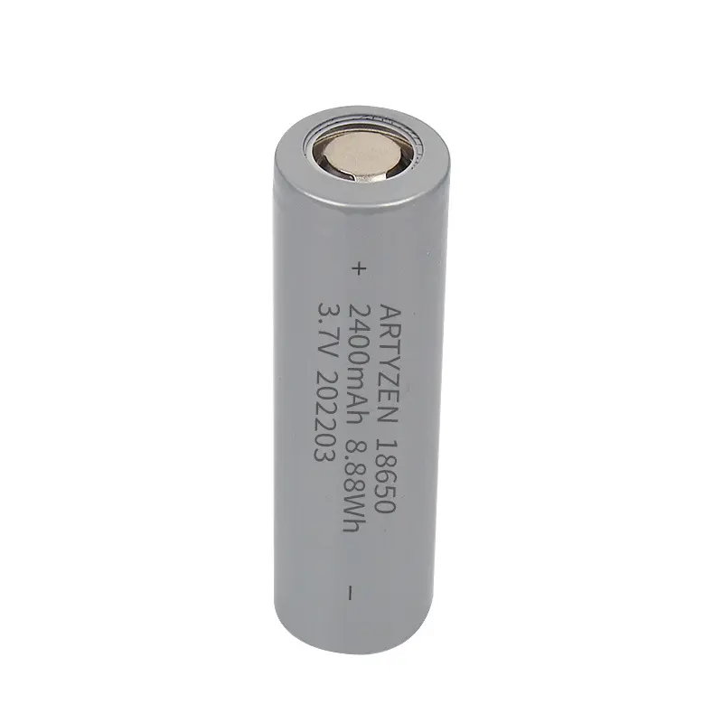 ICR18650 2400mAh 3.7V 충전식 리튬 이온 배터리 3.7V 2400mah 배터리 셀 리튬 2400mah 18650 3 단 리튬 배터리