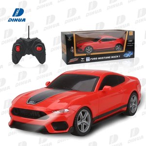 1:24 uzaktan kumanda oyuncak araç tam fonksiyon resmi lisanslı Ford Mustang Mach 1 spor modeli RC araba w/kauçuk lastikler far - Product Image 1