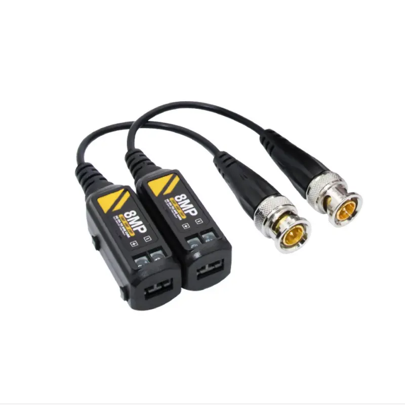 8MP Pasivo CCTV HD Cámara Video Balun Rj45 Precio Video sobre BNC a Cat5 Cat6 UTP Cable Pares trenzados TVI/CVI/AHD/CVBS (VB201C)