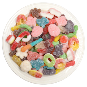 Amos kustom permen manis dilapisi gula rasa buah manis manis manis asam jeli permen <span class=keywords><strong>Gummy</strong></span> - Product Image 1