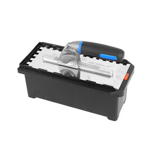 Công nghiệp lớp cornered bê tông notch trowel tấm scraper thiết lập với lưỡi thép không gỉ có thể thay thế 6-mảnh công cụ Kit - Product Image 3