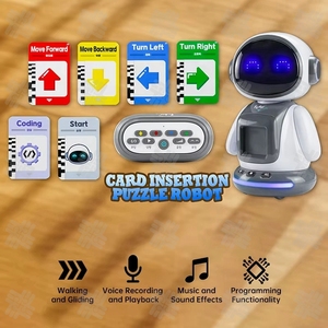 KW STEM Learning RC <strong>Robot</strong> Rechargeable With Programmable Actions Card Reading Remote Control <strong>Robot</strong> Toy for Kids - Product Image 2