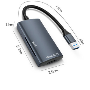 4.0 lettore di schede di tipo C per cellulare con lettore di schede di memoria per telefono cellulare ad alta velocità SD Dual Head lettore di schede 3.0 - Product Image 5