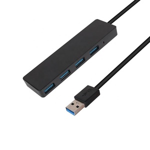 <strong>USB</strong> 3.0 4-Port Ultra-Slim SuperSpeed Data <strong>USB</strong> 3.0 Hub with 20cm Extended Cable Used for Computer <strong>USB</strong> Flash Drive - Product Image 1