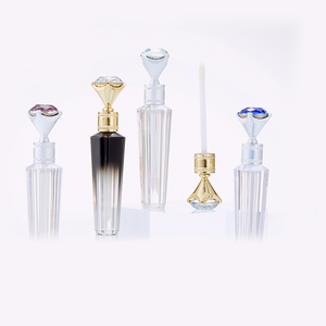 新しい到着卸売5-10mlかわいいアイスキャンデーリップグロスチューブ新しいユニークなリプティントチューブワンドビッグブラシリップグロスチューブ